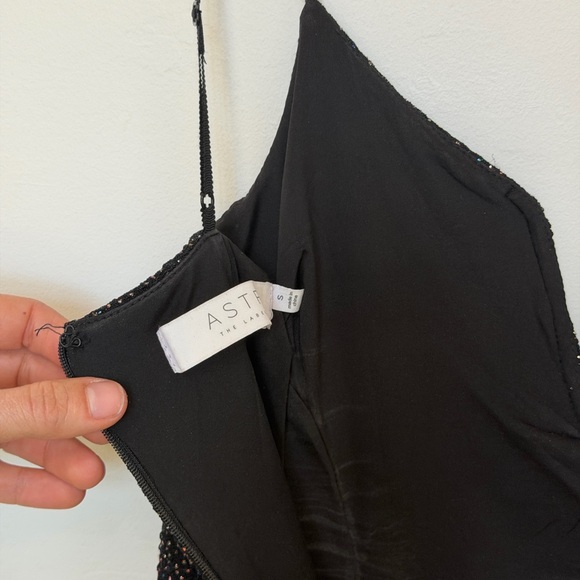 Astr Black Glitter Mini Dress - Picture 7 of 7